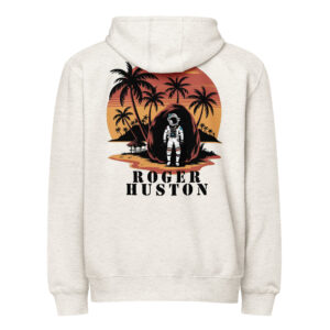 Spaceman Island Original Design - Premium full zip hoodie